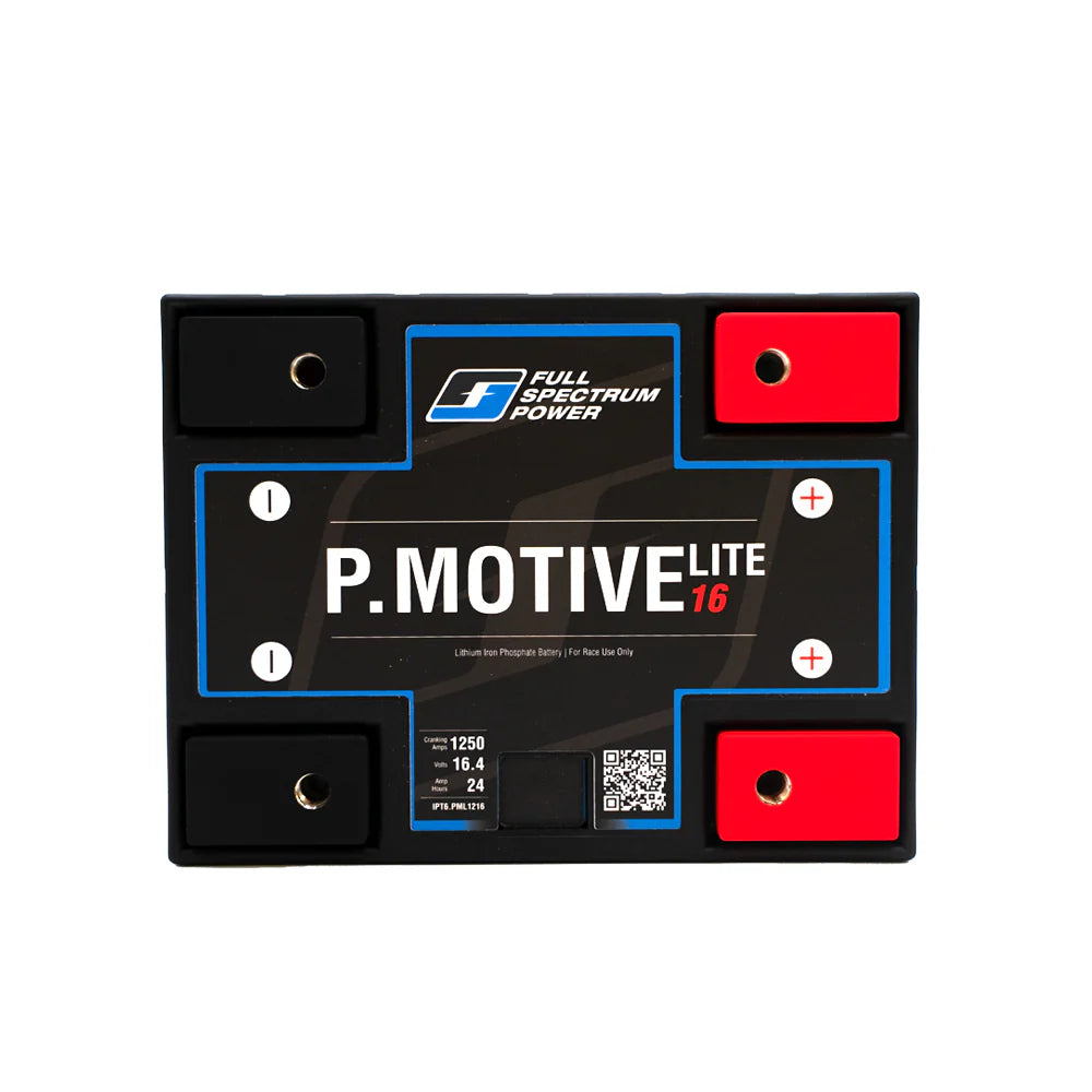 P.MotiveLite 16V 1250 CA 16 Volt Lithium Racing Battery